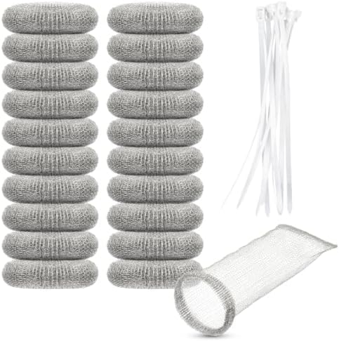 20 Pcs Lint Traps for Washing Machine Hose Washer Lint Catcher Hair Filter by Unknown