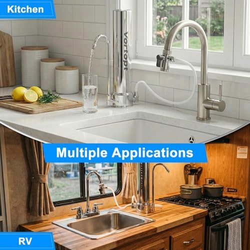Vortopt Countertop Water Filter, with Kitchen Sink Accessories - Image 6