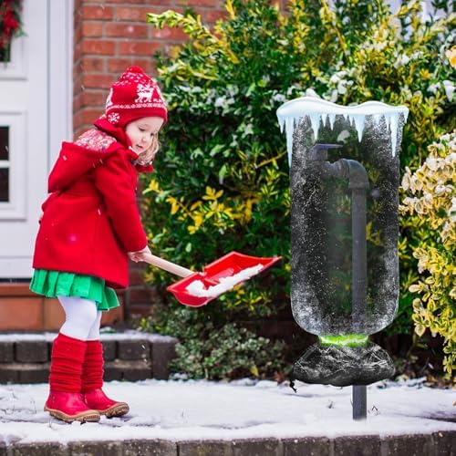 MIXC Outdoor Faucet Covers for Winter Freeze Protection, 15" x 35" Hose Bib Covers for Winter, Reusable Thicker Waterproof Insulated Spigot Cover, 3 Pack - Image 7