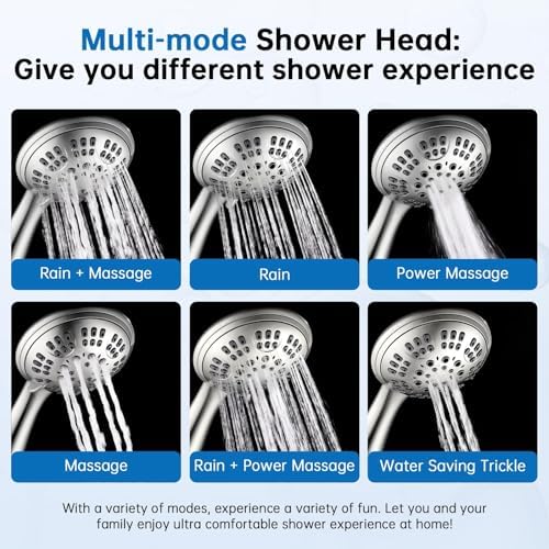 G-Promise Shower Head with Metal Shower Holder and Long Hose - Image 3