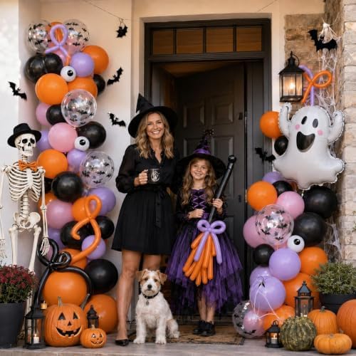 Halloween Balloon Garland Arch Kit Pink Spooky One 1st Birthday Decorations - Image 4