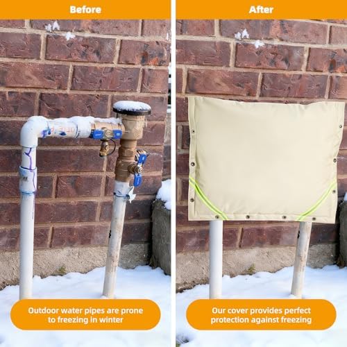 Backflow Preventer Insulation Cover,3 Way Opening,30" W x 24" H - Image 5