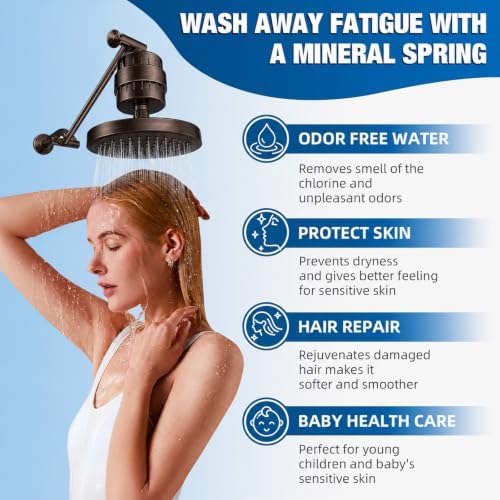 Yodel Shower Filter for Hard Water, Shower Head Filter,Oil Rubbed Bronze - Image 4