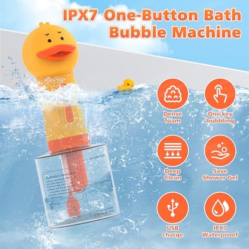 Electric Dog Soap Dispenser with Brush Dog & Cat Bathing, Shampoo Foamer - Image 3