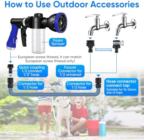 Upgraded 9.8FT Tub Faucet Sprayer Attachment for Dog Shower - Image 5