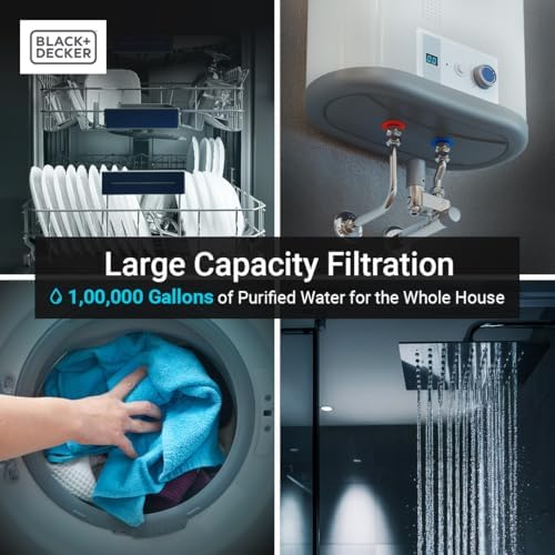 BLACK+DECKER Whole House Replacement Filter Set| Water Filter with 3 Stage Filtration System | Top-Tier Anti-Scale Filter | IAPMO R&T Tested, Platinum Sealed, and NSF/ANSI 42 Certified - Image 5