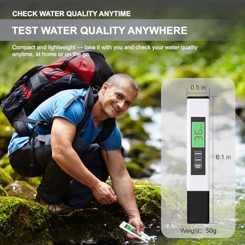 Digital TDS Meter for Drinking Water, 2025 New Water Tester 4 in 1 TDS, EC & Temperature Meter, Accurate & Reliable 0–9990 PPM Meter, Ideal for Aquariums, Swimming Pool, RO/DI System, Hydroponics - Image 7