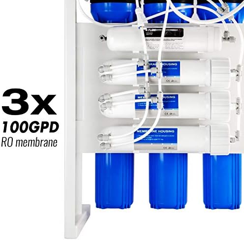 iSpring RCB3P Tankless Reverse Osmosis Filtration System, 300 GPD Under Sink RO System, Reduces TDS, 1.5:1 Pure to Drain, Booster Pump & Pressure Gauge for Residential & Light Commercial Use - Image 3