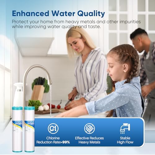 PUREPLUS 20"x4.5" Whole House KDF Water Filter, Heavy Metal Removal, 1 Pack - Image 3