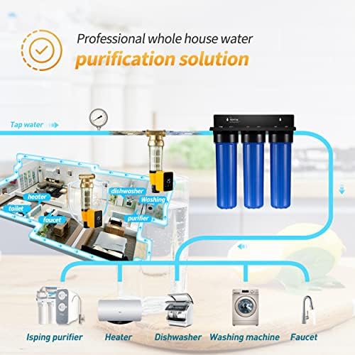 iSpring WSP50ARB Big Spin Down Sediment Filter, Sediment Buster, 50 Micron - Image 5