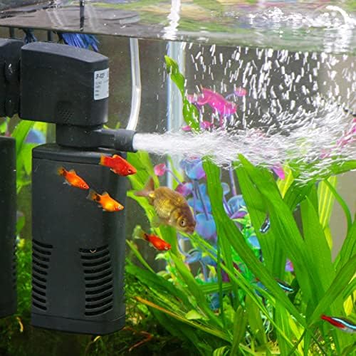 Fish Tank Filter for 15-40 Gallon Tank Crystal Clear Powerful Internal Aquarium Filters Submersible Pump& Filter System Turtle Tank Accessories - Image 2