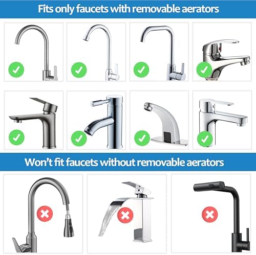 3/4" Garden Hose Adapter for Sink Faucets (22mm & 24mm) – Solid Brass Faucet to Hose Adapter with Built-in Aerator, Removal Tool & Finger Guards – Faucet Accessories - Image 4