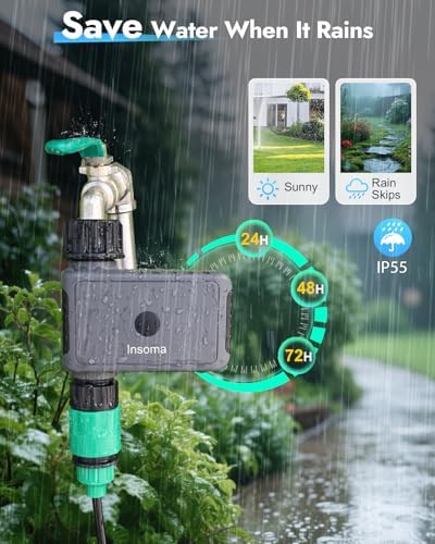 WiFi Sprinkler Timer, WiFi Water Timer for Garden, Smart Hose Timers with Hub Support 2.4GHz, App/Voice Control Work with Alexa & Google Assistant, Rain Delay & Manual Watering,for Yard Lawn Plant - Image 6