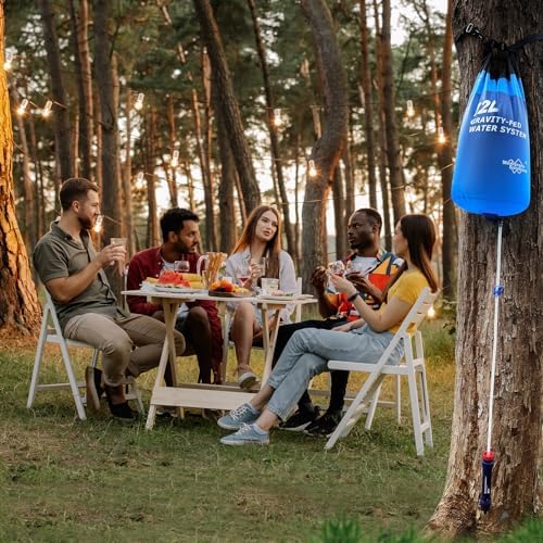 Membrane Solutions 12L Gravity Water Filter Max with Shower for Camping - Image 2