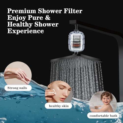 Shower Filter Cartridge，12-Layer Multifunctional High-Efficiency Water， 99% Removal for Hard Water, Chlorine, Dirt, odor and more - Image 4