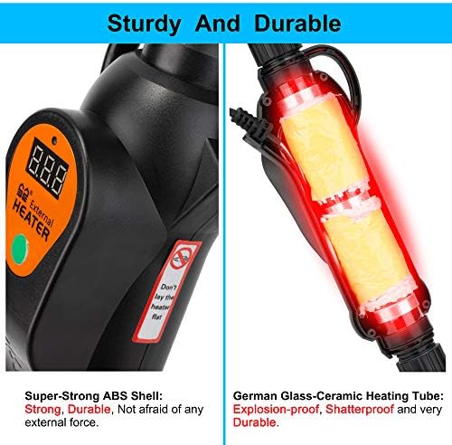 DaToo Aquarium External Heater in-Line Fish Tank External Heater 300W for Canister Filter - Image 4