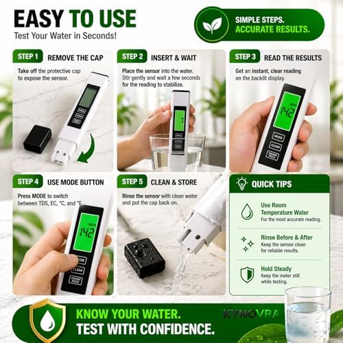 Digital TDS Meter Water Tester – Accurate PPM Measurement for Drinking Water, RO Systems, Aquariums & Pools - Image 4