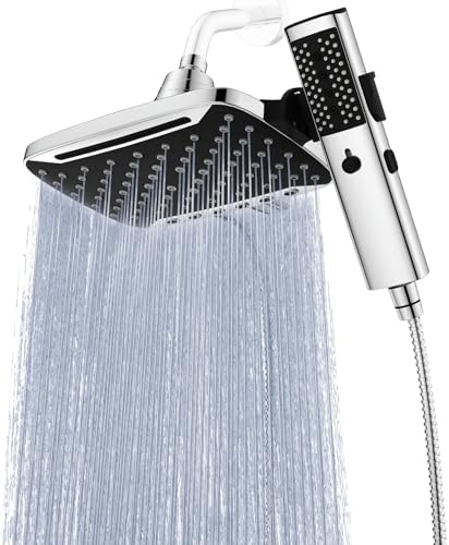 JDO Dual Shower Head Combo with 10" Rainfall & Handheld Spray by JDO