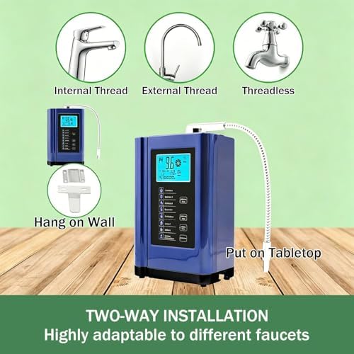 Alkaline Water Ionizer, Up to -500mV ORP,PH 3.5-10.5 Water Purifier Machine Silver - Image 7