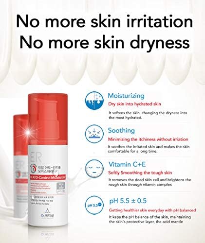 ER ATO Control Moisturizer - Face Hydrating Lotion for Extra Dry Sensitive Atopic Dermatitis Skin Vitamin C E Natural Facial Moisturizer for Men and Women - Image 4