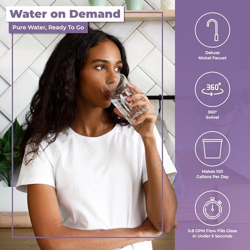 Rotek Water Systems Reverse Osmosis Water Filtration System, Under Sink 6-Stage ION RO Water Filter System, No Pump, Contains Leak Stop Valve, 100 GPD, Deioniization - Image 6