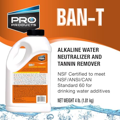 Ban-T Alkaline Water Neutralizer and Cleaner – Water Softener Tannin and Iron Removal Cleaner - Removes Hard Water Deposits, Lime Scale, Iron Staining – Restores Water Softener Efficiency - Image 2