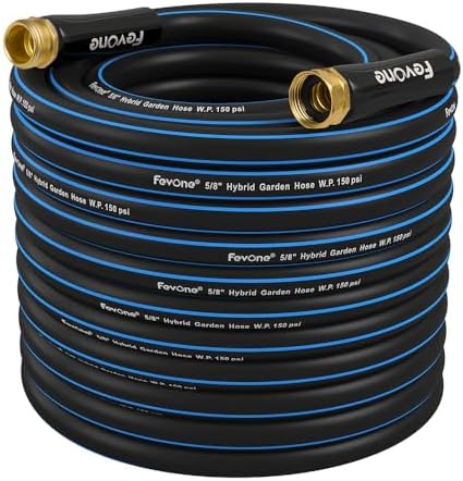 FEVONE Kink Free Garden Hose 12 ft, Heavy Duty Water Hose by Fevone