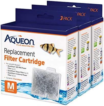 Aqueon Replacement Filter Cartridges Medium, Filter Cartridge, 9-Pack by Aqueon