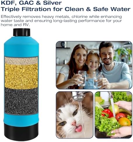 H&G Lifestyles Whole House Water Filter System,Iron Filter for Well Water,NSF Certified Reduce Chlorine Heavy Metal Odor Iron,700,000 Gallons - Image 2