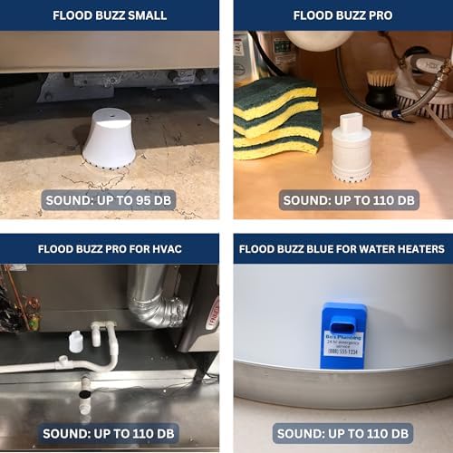 Flood Buzz Small Water Leak Detectors for Homes & Businesses - 3-Pack - Image 7