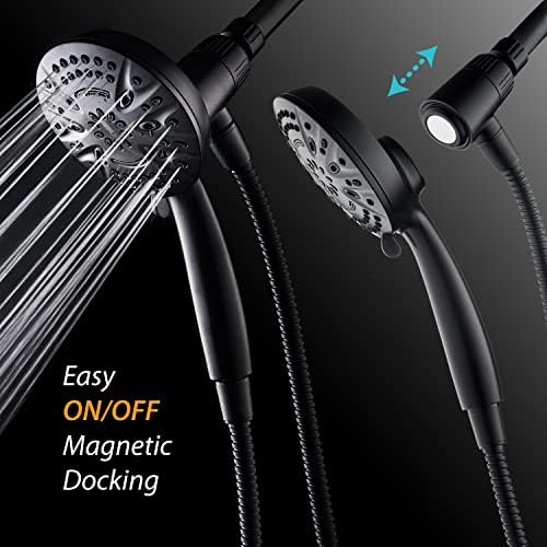 AquaDance New Magnetic Docking 8-setting High Pressure Handheld Shower Head - Image 3