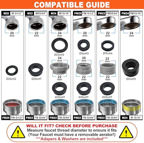 Spurtar 1440° Sink Faucet Extender, Swivel Faucet Aerator Attachment,Silver - Image 2