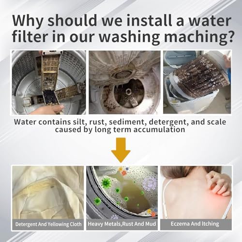 5 Or 40 Micron Reusable Brass Sediment Filter, Visual Washer Water Filter System, 12 GPM High Flow, for Washing Machine, Heater, Shower, Garden, 1/2" NPT+3/4" GHT Chrome (Stainless Steel Filter 40um) - Image 6