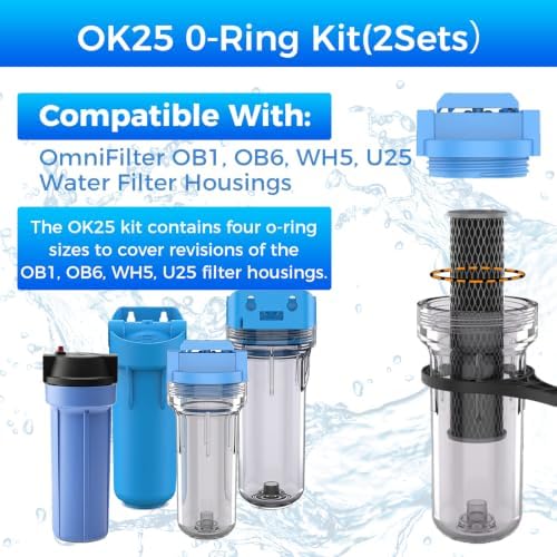 OK25 O-Ring Kit for OmniFilter U25 Water Filter Housings, 2 Sets - Image 3
