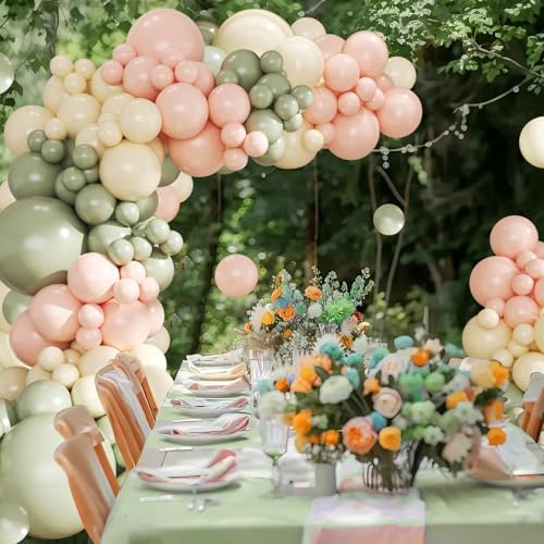 Sage Green Balloon Arch Kit for Baby Shower Bridal Shower Decorations - Image 5