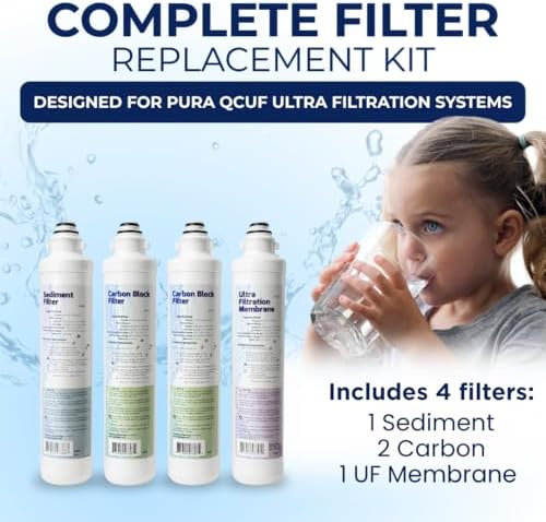 IPW Aquaflo QCUF Ultra Filtration Kit Filter for Undersink Water Systems - Image 2