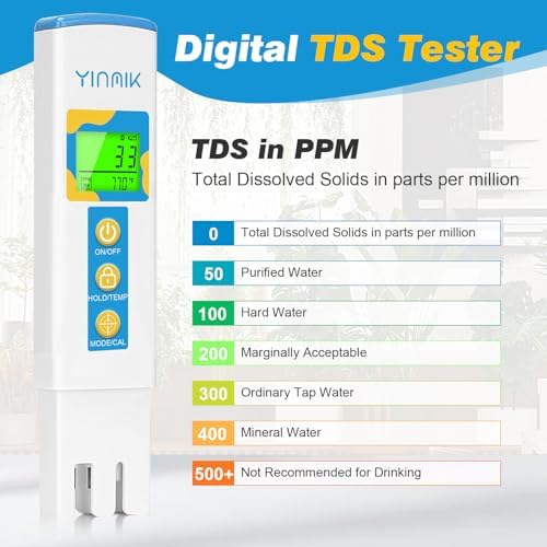 YINMIK TDS Meter EC Tester Water PPM Meter Digital Conductivity Reader - Image 3