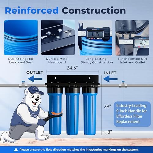 iSpring Ultimate PFAS Whole House Water Filter w/Jumbo Sediment Filter - Image 4