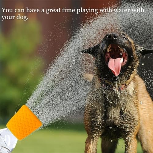 Portable Outdoor Shower for Dogs Bottle Attachment Outdoor Sprayer Accessory for Most Plastic Water Bottles for Bathing Pets During Outdoor Activities, Hiking and Camping.(Orange) - Image 5
