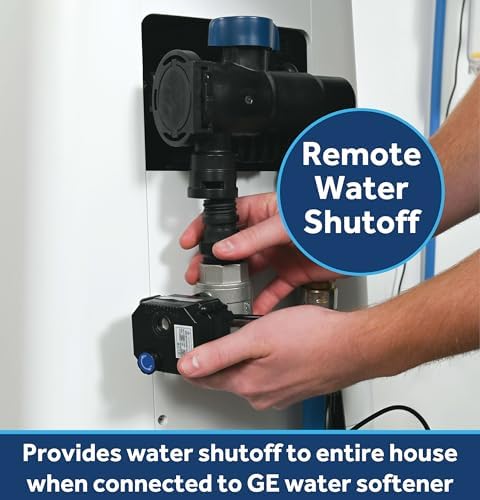 GE Water Softener Remote Water Shutoff Valve, Provides Leak Detection & Remote Water Shutoff to Whole House, Compatible Only with GE Water Softeners GXSH35W, GXSH45W, GXMD30W - Image 2