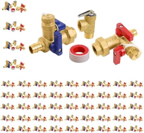 50 Sets Niikappu Tankless Water Heater Valve Kit, 3/4"FIPxPEX-A(Tool054-50) by Unknown