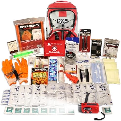 1 Person 72 Hr Comfort Survival Kit - Emergency Go Bag, Food, Water, Tools by GuardianSurvivalGear