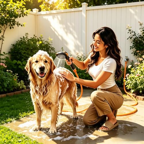 Dog Shower Attachment Deshedding Grooming Sink Faucet Sprayer 16.4ft - Image 6
