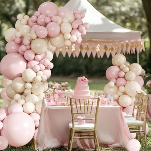 Dusty Pink Balloon Arch Garland Kit for Bridal Shower Birthday Decorations - Image 2