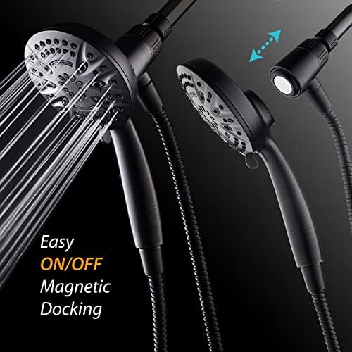 AquaDance New Magnetic Docking 8-setting High Pressure Handheld Shower Head - Image 3