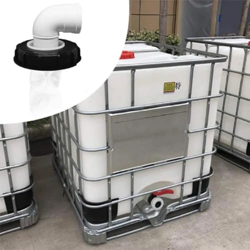 samou IBC Lid Filter 165 mm 90° Ton Barrel Cover with Nylon Washable IBC Tank Lid Filter for mounting on IBC Container Rainwater Tank IBC 1000 Liters DN150 (90° Angle) - Image 4