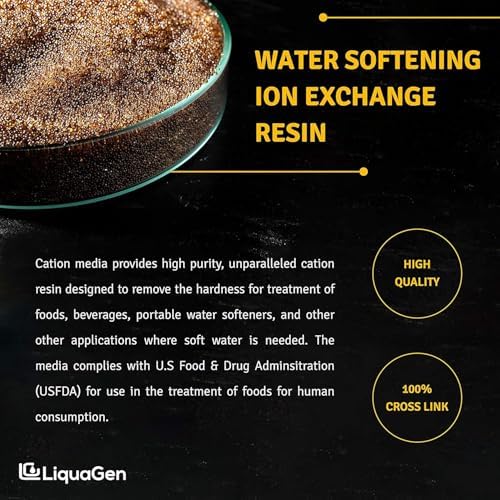 LiquaGen 2.5" x 10" Cation Resin Water Filter Cartridge – Softening Resin Replacement for Hard Water – Fits Standard RO & Whole House Systems – Scale Reduction – 10-Inch Refillable Housing - Image 5