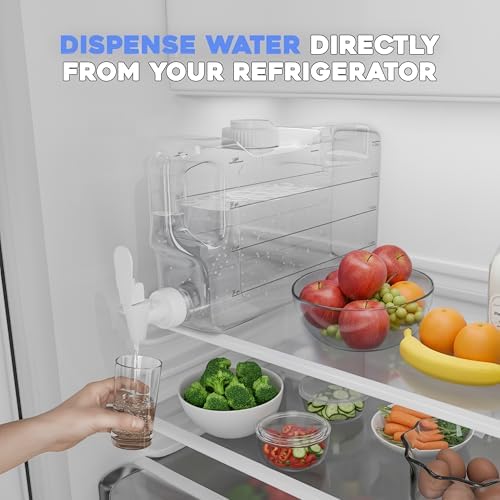 Refrigerator Water Dispenser 1.1 Gallon Bottle with Leak Proof Spigot - Image 4