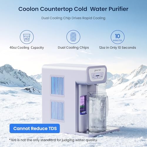 GLACIER FRESH C03 Coolon Countertop Cold Water Purifier, Zero Wastewater - Image 2