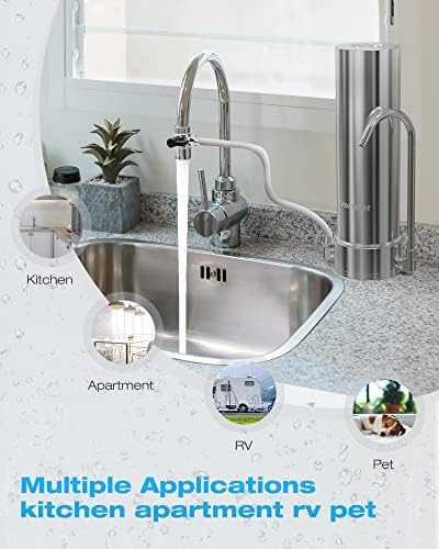 Vortopt NSF Certified Replacement for Countertop Water Filtration System - Image 4